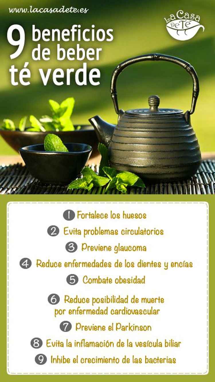 9 beneficios de beber té verde