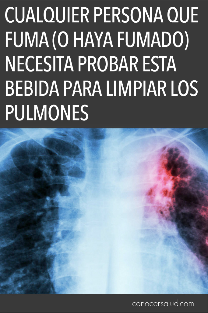 Cualquier persona que fuma (o haya fumado) necesita probar esta bebida para limpiar los pulmones