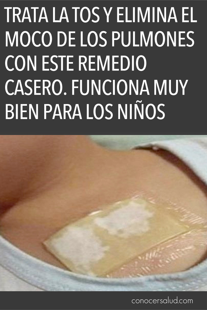 Trata la tos y elimina el moco de los pulmones con este remedio casero. Funciona muy bien para los niños