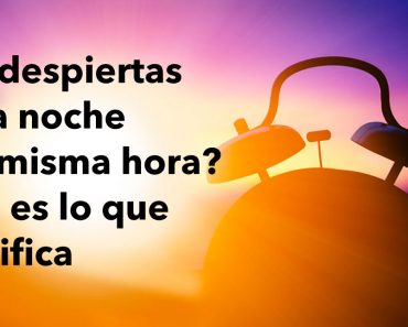 ¿Te despiertas cada noche a la misma hora? Esto es lo que significa