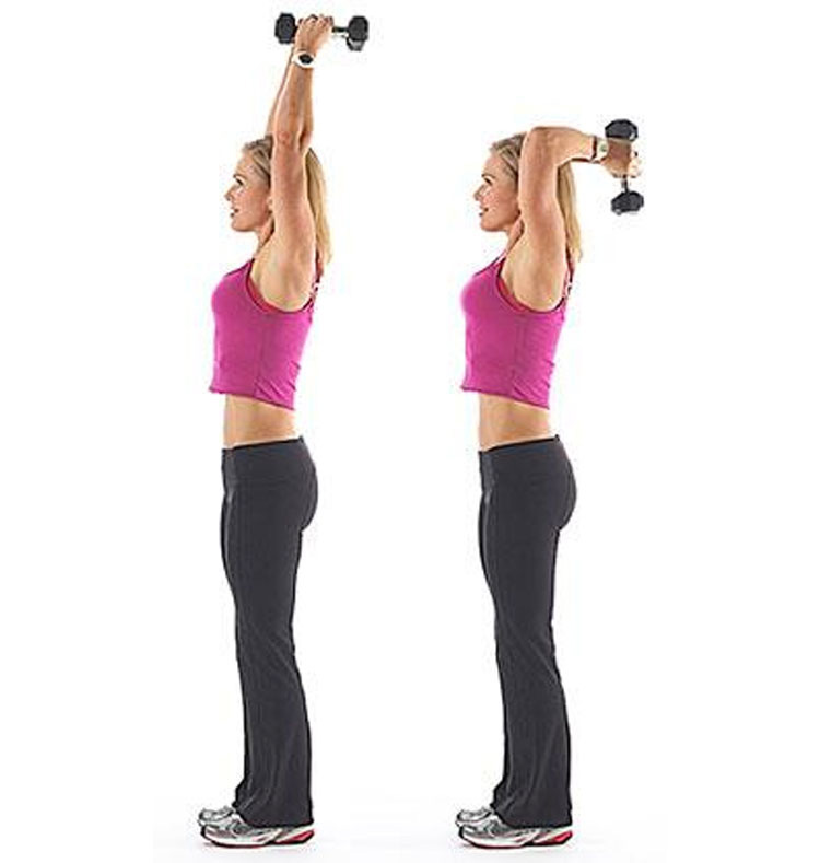 5 Easy exercises to eliminate flab in the arms quickly