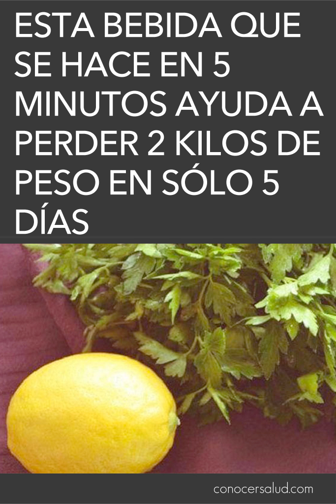 Esta bebida que se hace en 5 minutos ayuda a perder 2 kilos de peso en sólo 5 días