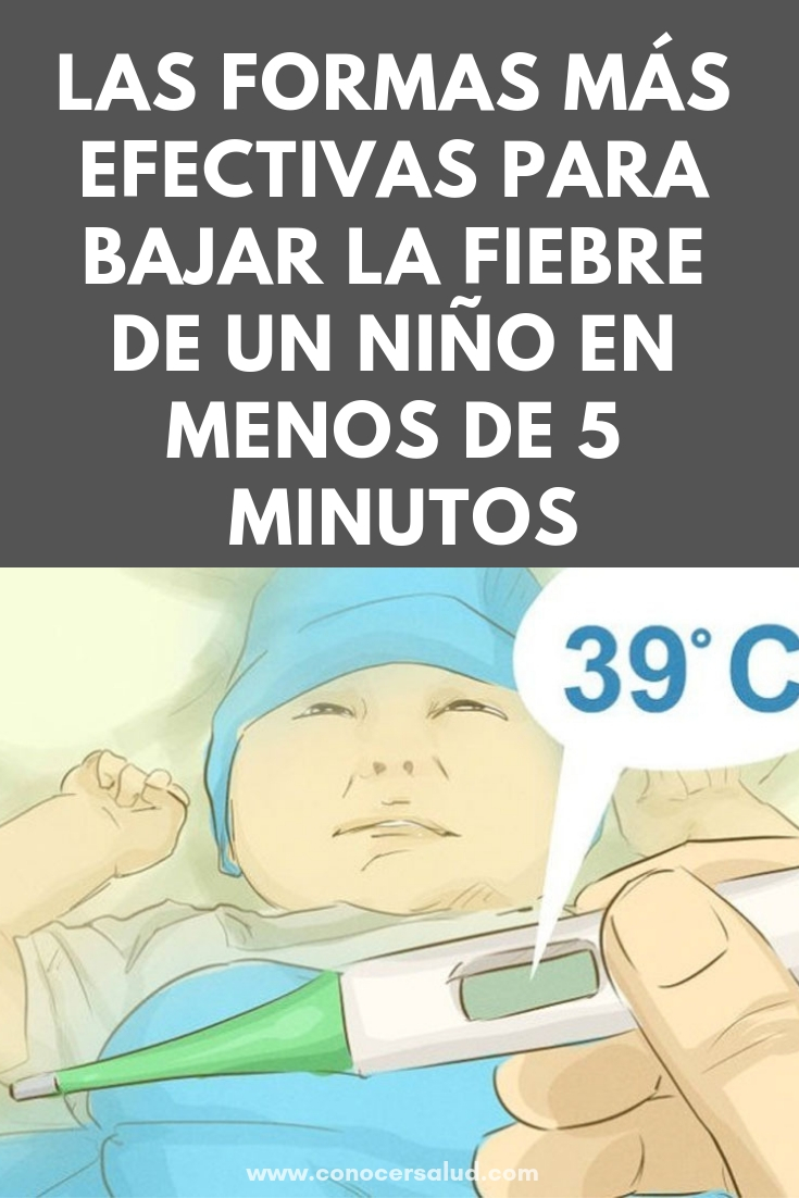 Las formas más efectivas para bajar la fiebre de un niño sin medicamentos y en menos de 5 minutos