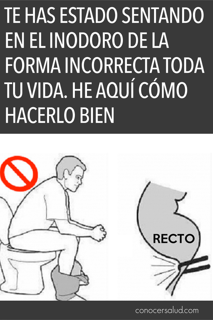 Te has estado sentando en el inodoro de la forma incorrecta toda tu vida. He aquí cómo hacerlo bien