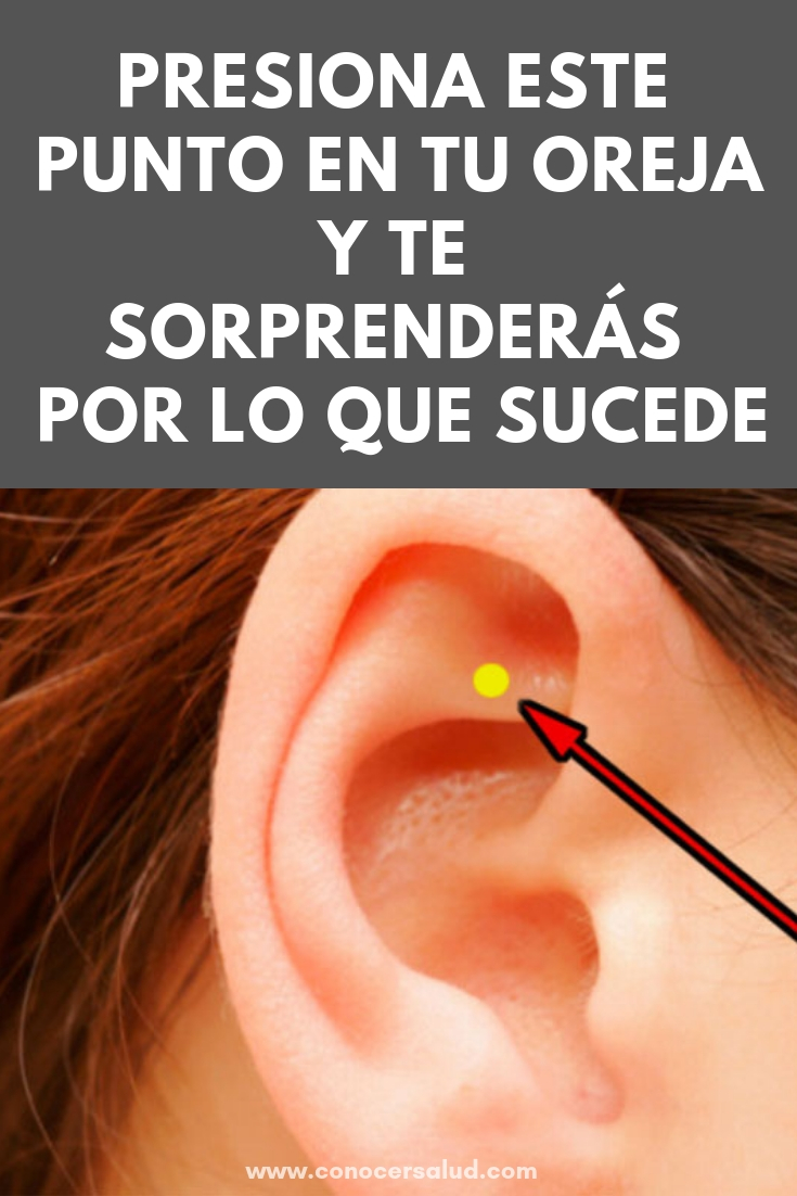 Presiona este punto en tu oreja y te sorprenderás por lo que sucede