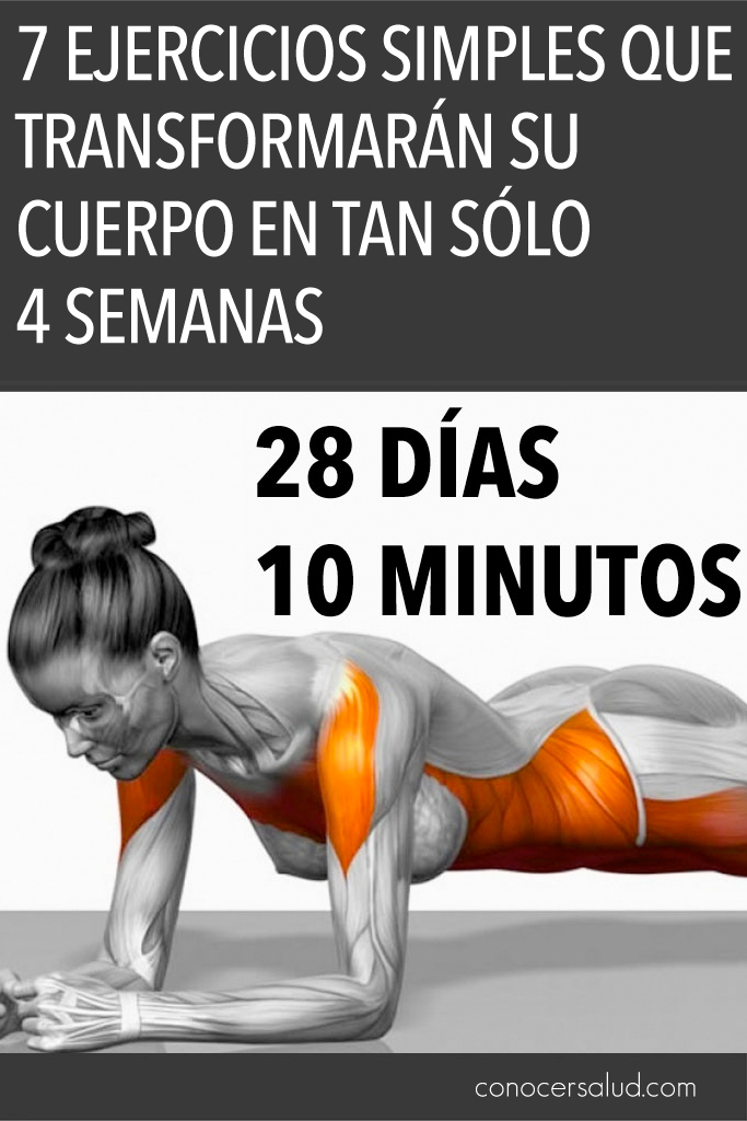 Plan de 7 ejercicios simples que transformarán su cuerpo en sólo 4 semanas