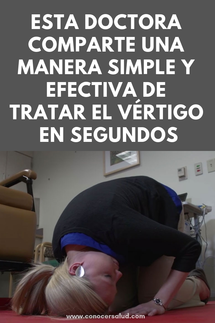 Esta doctora comparte una manera simple y efectiva de tratar el vértigo en segundos