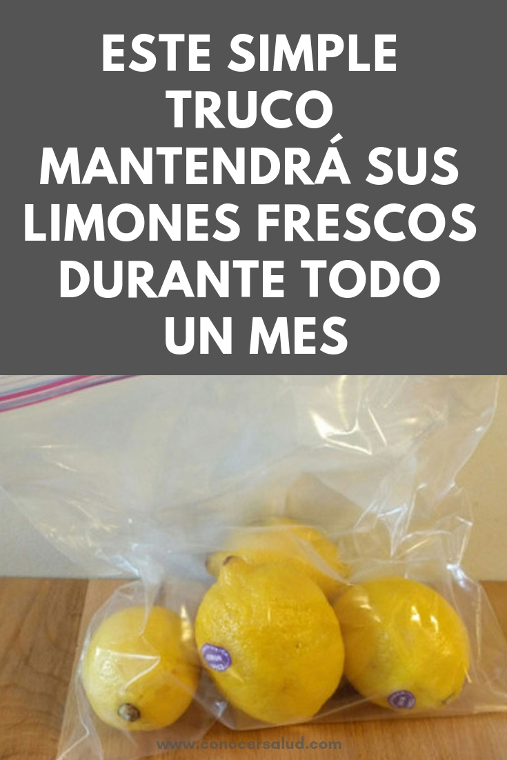 Este simple truco de la bolsa mantendrá sus limones frescos durante todo un mes