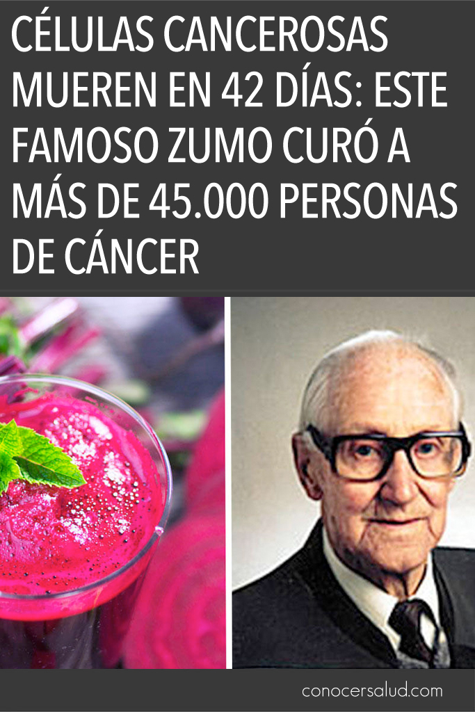 Células cancerosas mueren en 42 días: este famoso zumo curó a más de 45.000 personas de cáncer