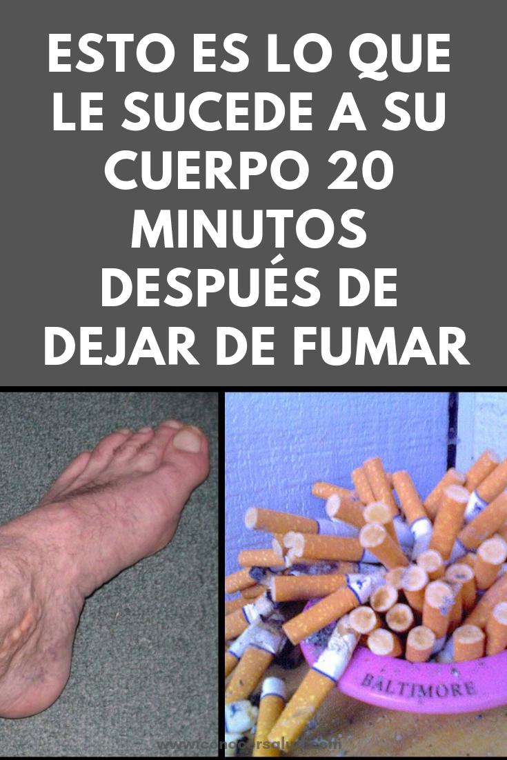 Esto es lo que le sucede a su cuerpo 20 minutos después de dejar de fumar