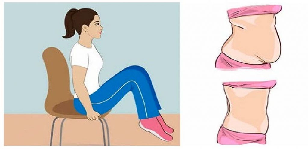 7 maneras simples de deshacerse de la grasa del vientre mientras estás sentada en una silla