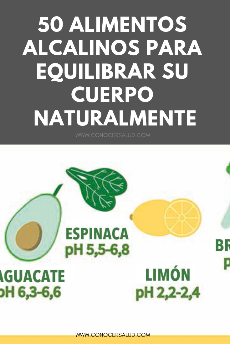 50 alimentos alcalinos para equilibrar su cuerpo naturalmente