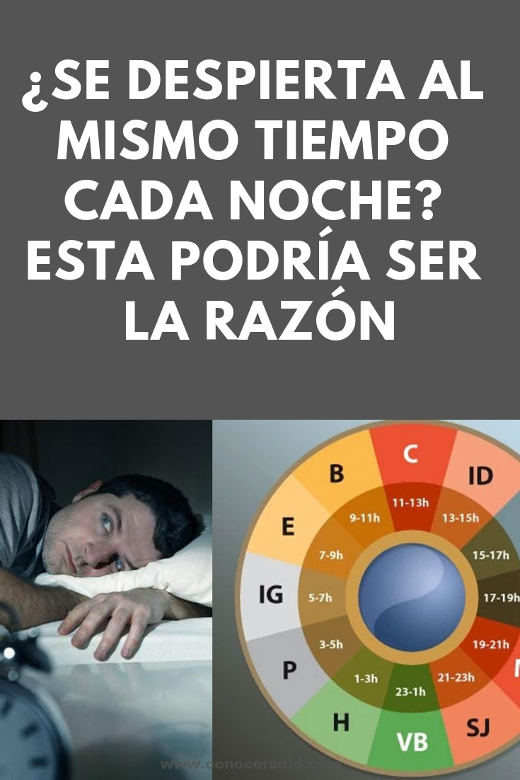 ¿Se despierta al mismo tiempo cada noche? Esta podría ser la razón