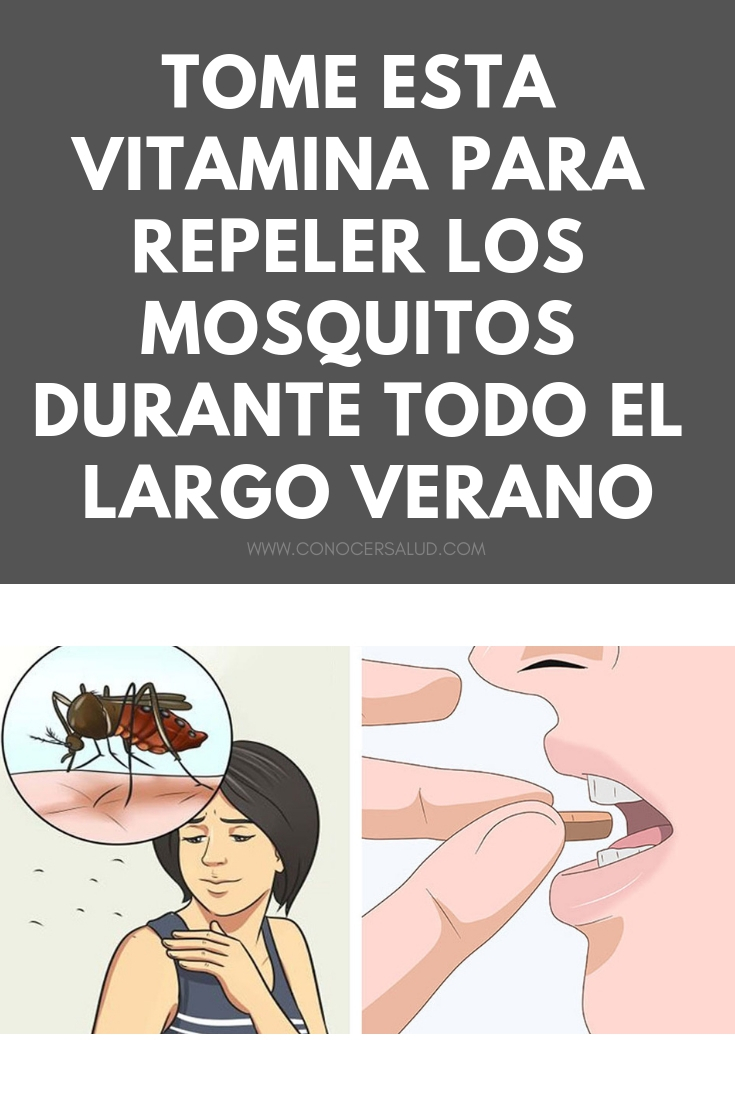 Tome esta vitamina para repeler los mosquitos durante todo el largo verano