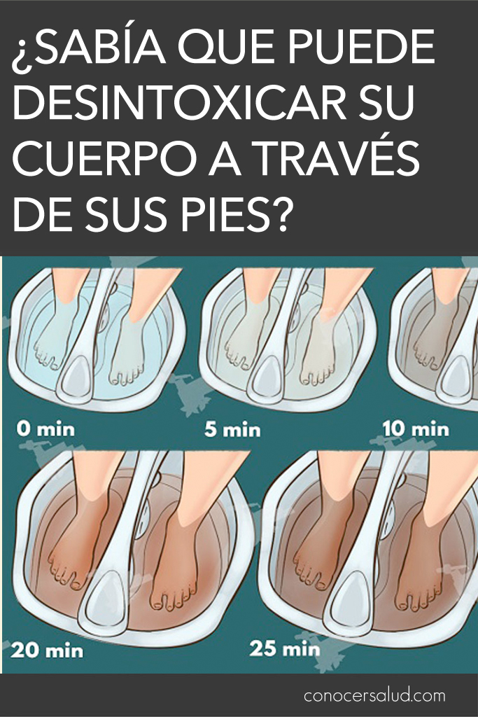 ¿Sabía que puede desintoxicar su cuerpo a través de sus pies?