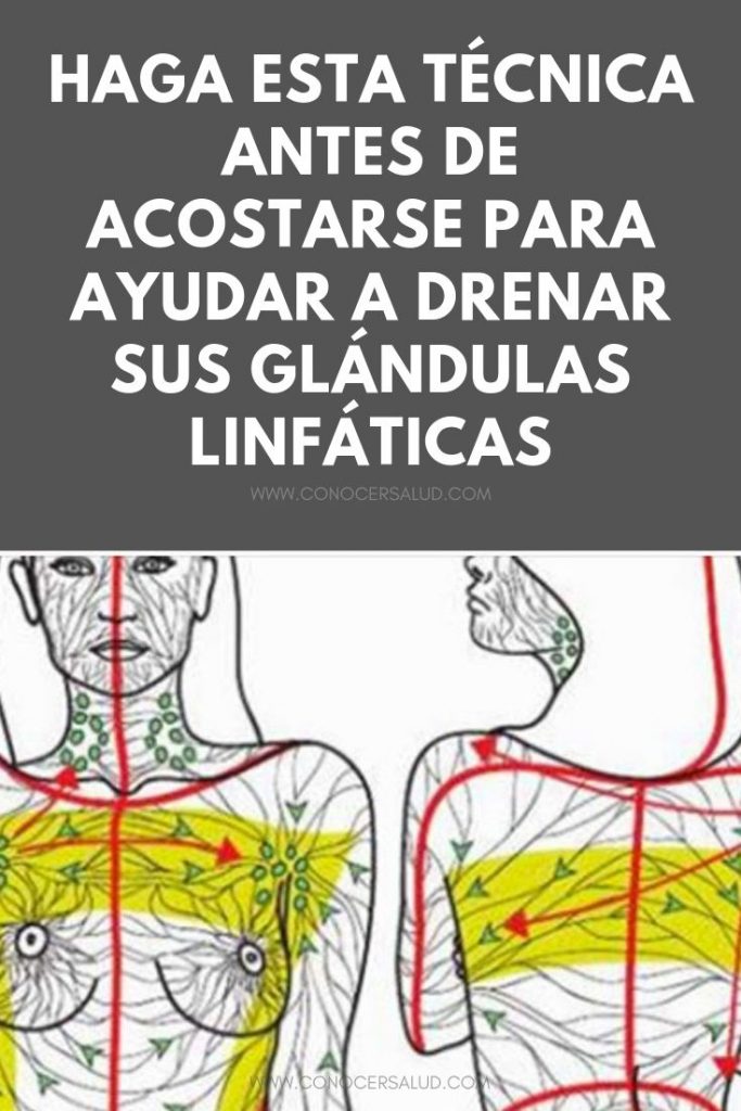 Haga esta técnica antes de acostarse para ayudar a drenar sus glándulas linfáticas