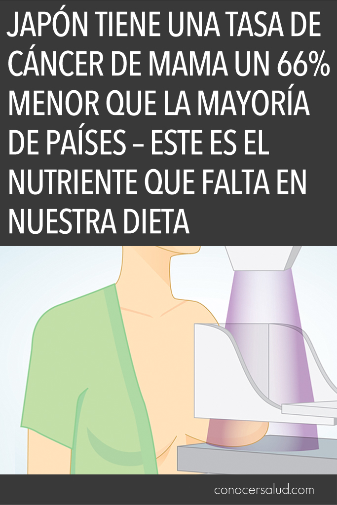 Japón tiene una tasa de cáncer de mama un 66% menor que la mayoría de países - este es el nutriente que falta en nuestra dieta