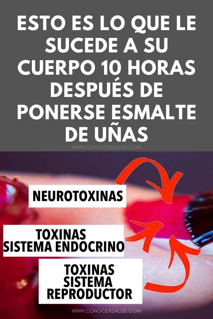 Esto es lo que le sucede a su cuerpo 10 horas después de ponerse esmalte de uñas