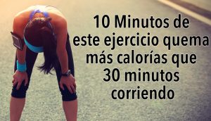 10 Minutos de este ejercicio quema más calorías que 30 minutos corriendo