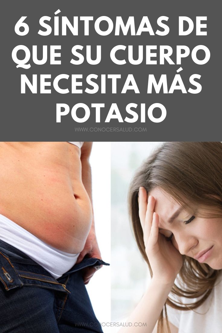 6 síntomas de que su Cuerpo NECESITA más potasio