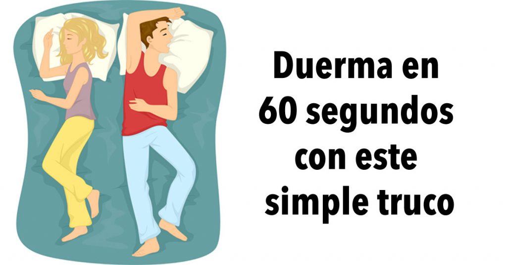 Duerma en 60 segundos con este simple truco. ¡Garantizado!