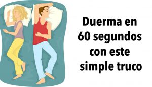 Duerma en 60 segundos con este simple truco. ¡Garantizado!