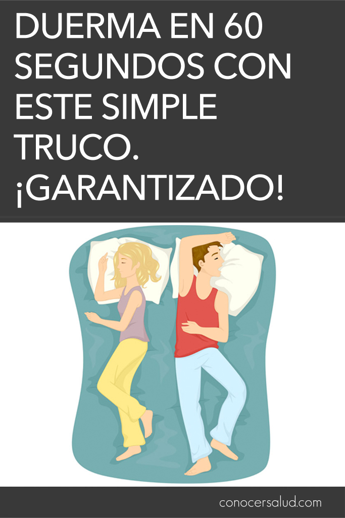 Duerma en 60 segundos con este simple truco. ¡Garantizado!