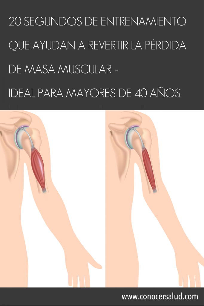 20 segundos de entrenamiento que ayudan a revertir la pérdida de masa muscular - Ideal para mayores de 40 años