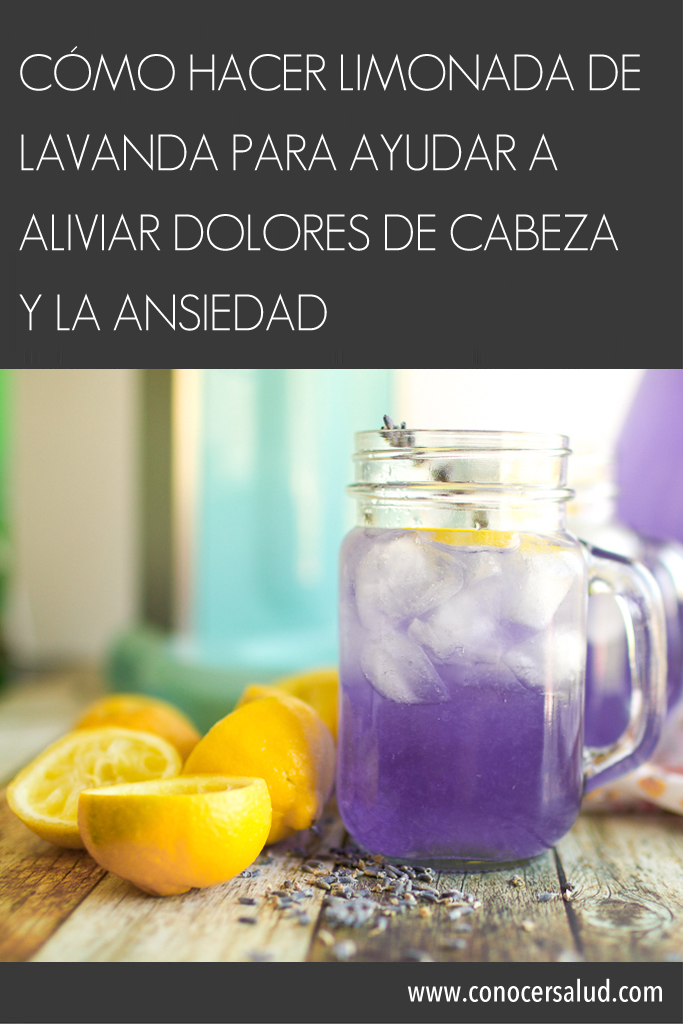 Cómo hacer limonada de lavanda para ayudar a aliviar dolores de cabeza y la ansiedad