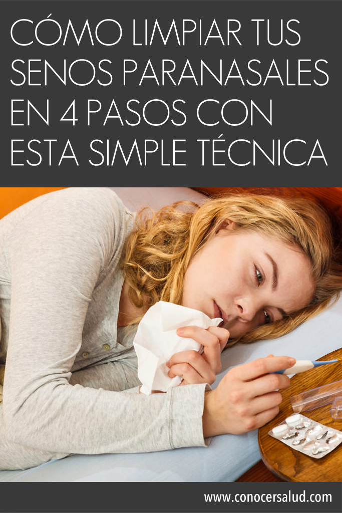 Cómo limpiar tus senos paranasales en 4 pasos con esta simple técnica