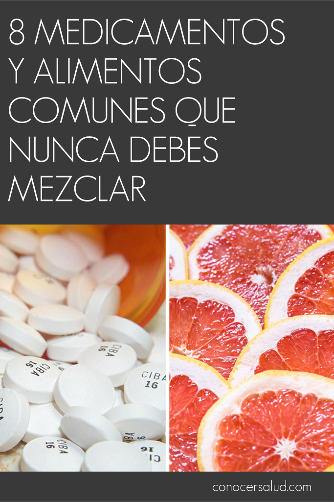 7 medicamentos y alimentos comunes que NUNCA debes mezclar