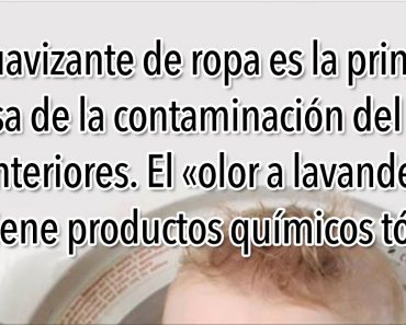 Suavizante de ropa es la primera causa de la contaminación del aire en interiores. Haga su propio suavizante con esta receta