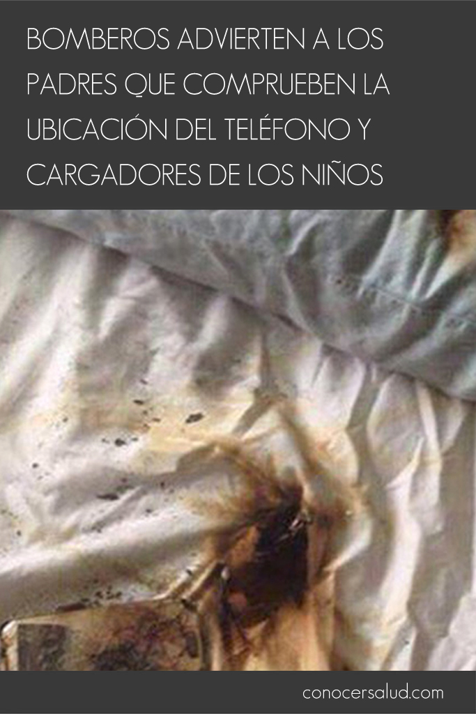 Bomberos advierten a los padres que comprueben la ubicación del teléfono y cargadores de los niños