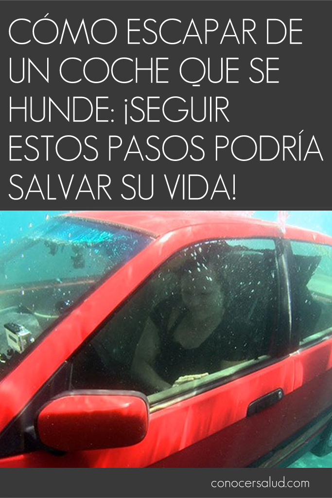 Cómo escapar de un coche que se hunde: ¡Seguir estos pasos podría salvar su vida!