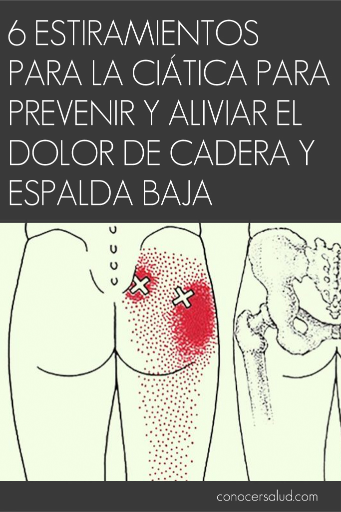 6 estiramientos para la ciática para prevenir y aliviar el dolor de cadera y espalda baja