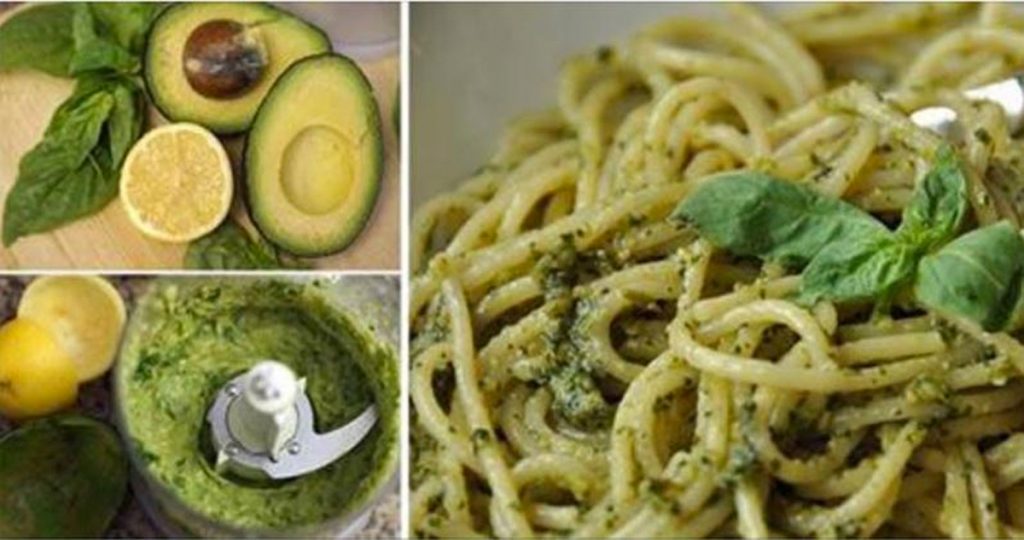 Cómo hacer una cremosa salsa de pesto vegana usando aguacate