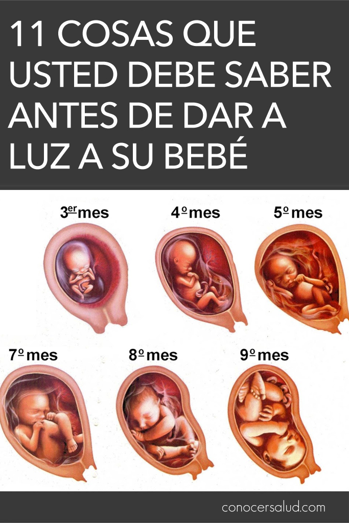 11 Cosas que usted debe saber antes de dar a luz a su bebé