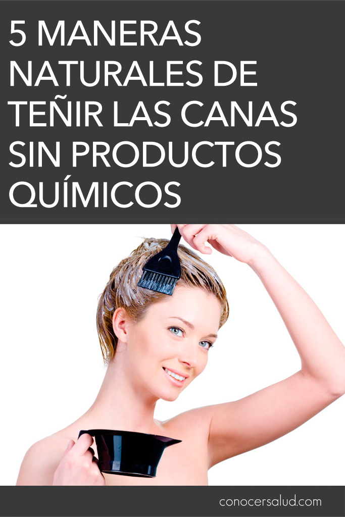 5 Maneras naturales de teñir las canas sin productos químicos