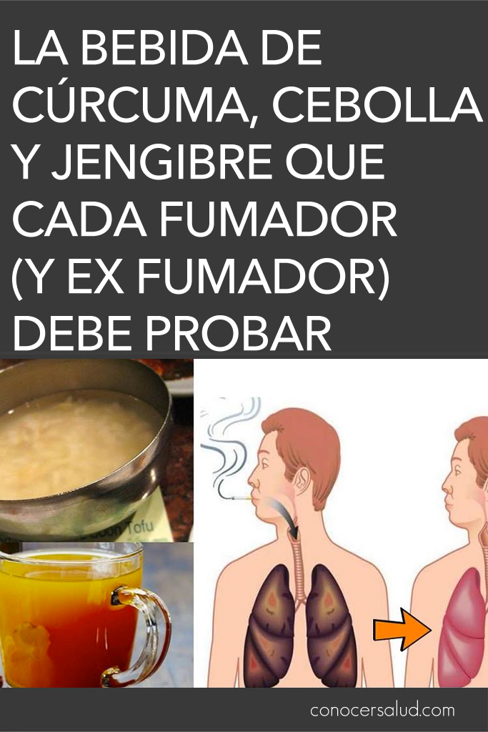 La bebida de cúrcuma, cebolla y jengibre que cada fumador (y ex fumador) debe probar