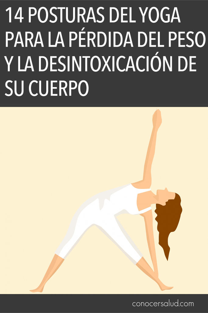 14 posturas del yoga para la pérdida del peso y la desintoxicación de su cuerpo