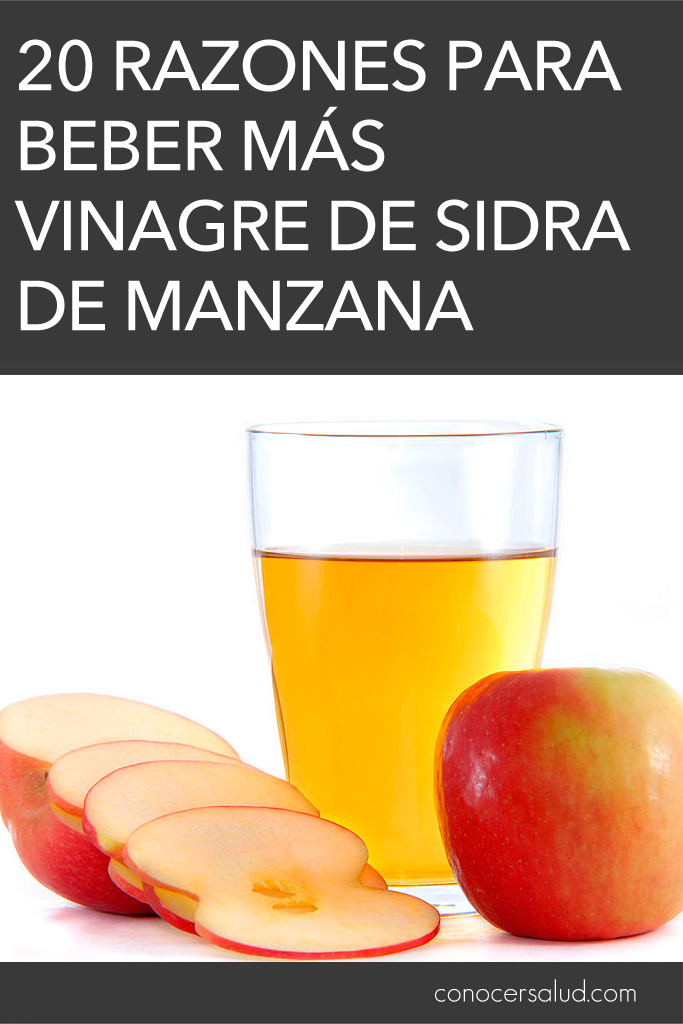 20 razones para beber más vinagre de sidra de manzana