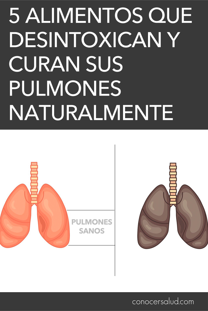 5 alimentos que desintoxican y curan sus pulmones naturalmente