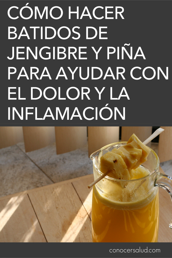 Cómo hacer batidos de jengibre y piña para ayudar con el dolor y la inflamación