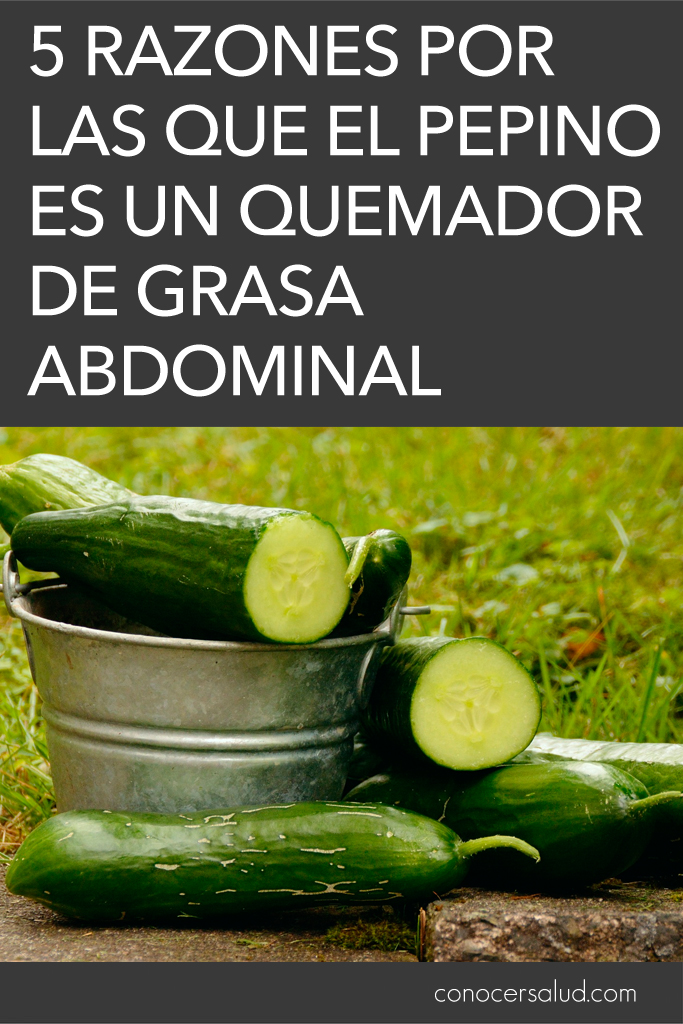 5 razones por las que el pepino es un quemador de grasa abdominal