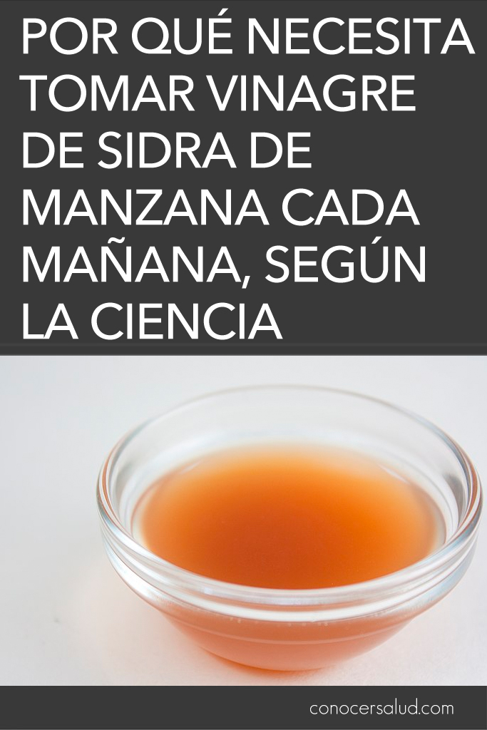 Por qué necesita tomar vinagre de sidra de manzana cada mañana, según la ciencia