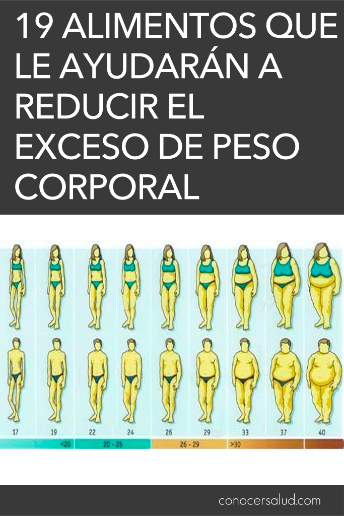 19 alimentos que le ayudarán a reducir el exceso de peso corporal