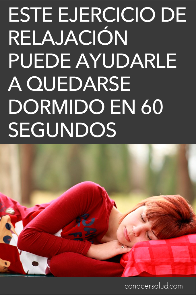 Este ejercicio de relajación puede ayudarle a quedarse dormido en 60 segundos