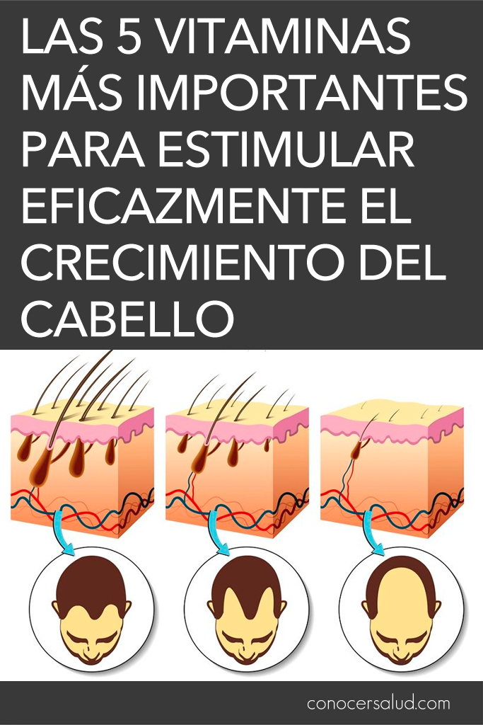 Las 5 vitaminas más importantes para estimular eficazmente el crecimiento del cabello