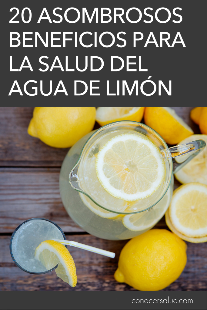 20 asombrosos beneficios para la salud del agua de limón