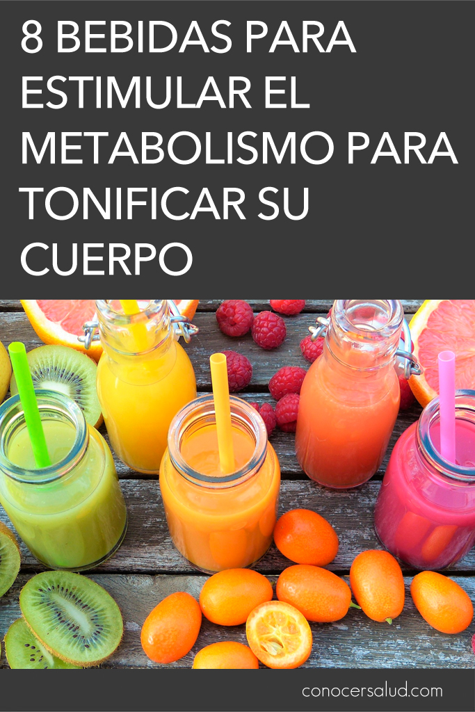 8 Bebidas para estimular el metabolismo para tonificar su cuerpo